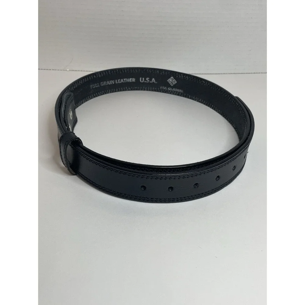 Belt Black Leather Dress Belt Belt Size 40